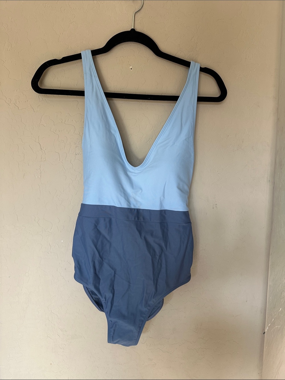 summersalt Light Blue and Slate Blue Kids One-Piece Swimsuit